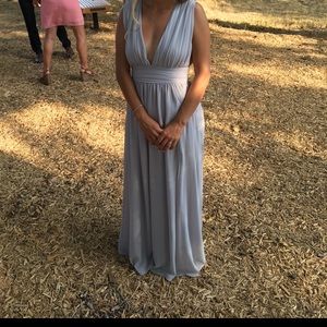 Lulus light grey bridesmaid/ prom dress